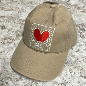 Keith Haring Heart Hat - Tan